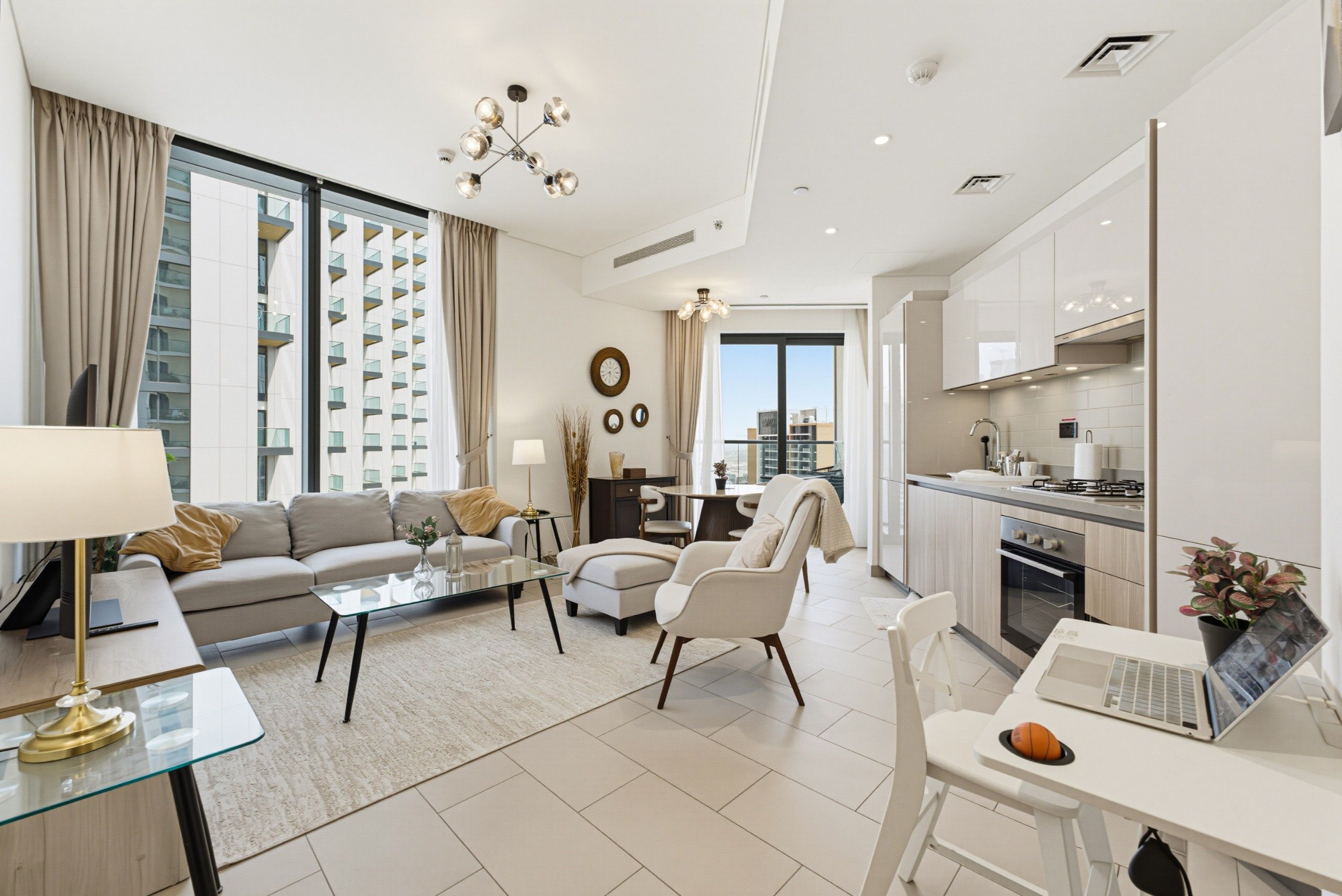 Modern 2BR Apartment | Sobha Hartland Waves | Skyline & Waterfront Views